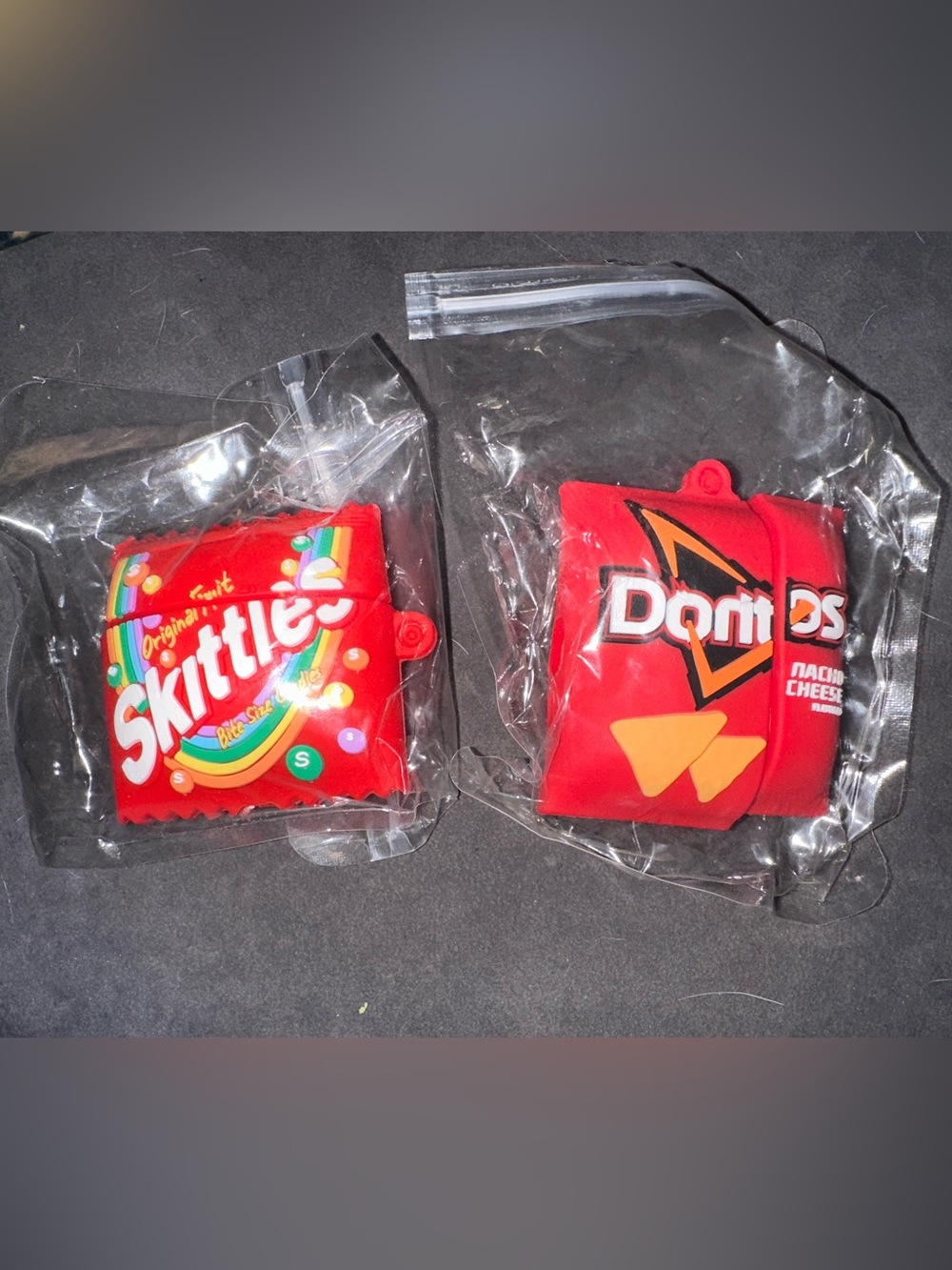 Skittles & Doritos Red Snack Pack Silicone AirPod 4 Cases
